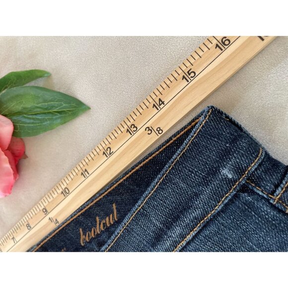 7 For All Mankind Womens Y2K Bootcut Jeans Size 28 Dark Wash Cotton/Spandex Blen - Picture 5 of 12
